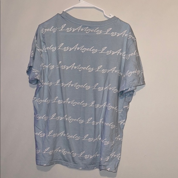 Urban Heritage Blue and White Short Sleeve Tee - Picture 3 of 3